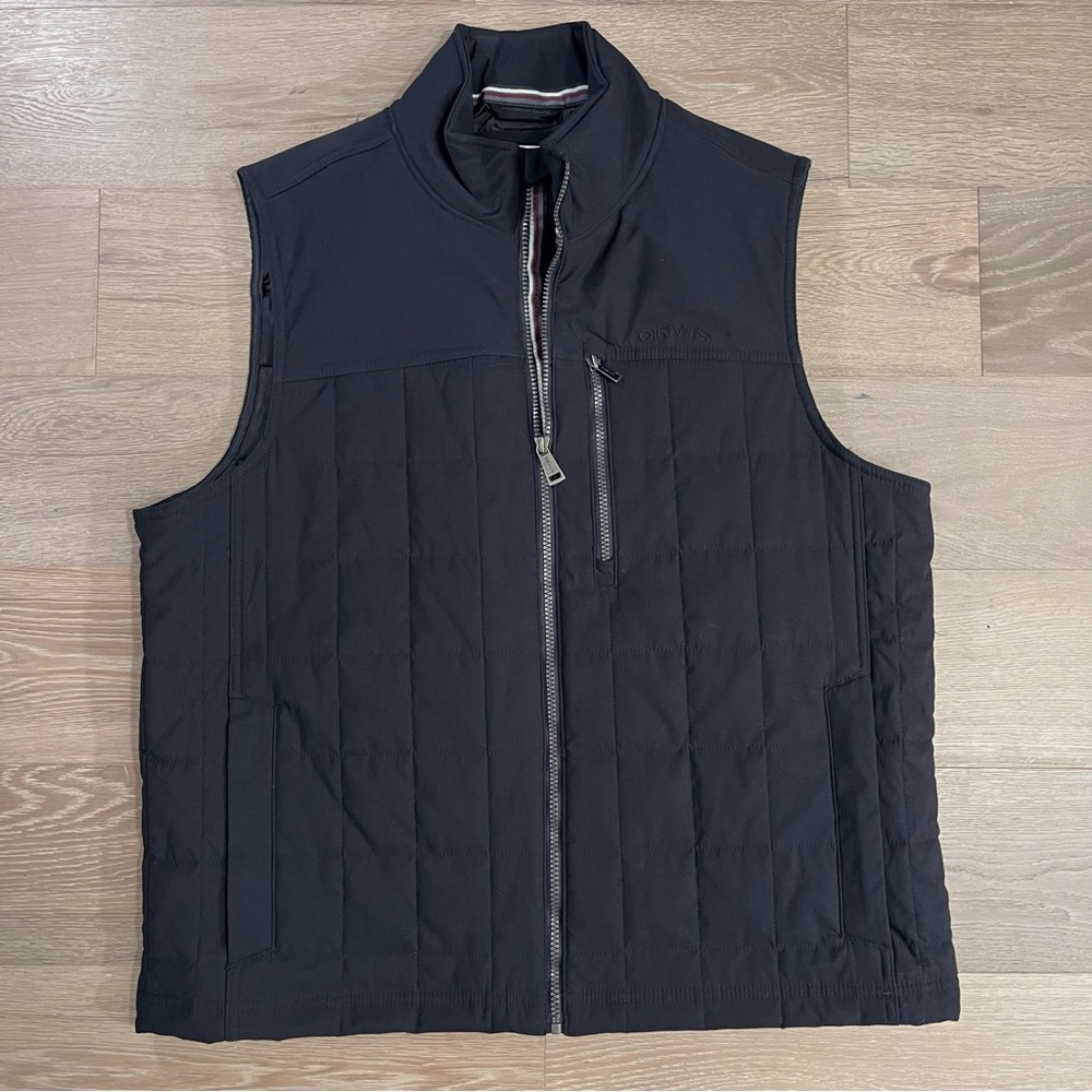 Orvis Men’s Quilted Full Zip Up Front Vest Black Size L - Picture 2 of 9